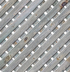 Old wooden lattice strips