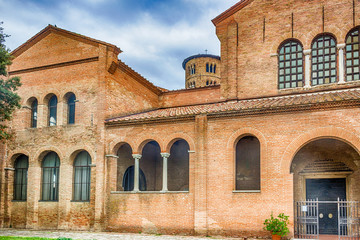 Fototapeta na wymiar 6th century basilica in Italy
