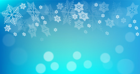winter snowflakes card