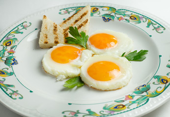 fried egg and toast