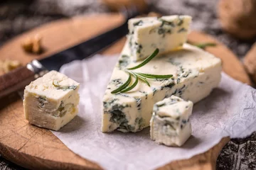Wandaufkleber French Roquefort cheese © Grafvision