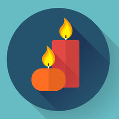 Candle icon - Vector