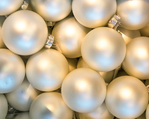Pearl color balls for christmas tree.