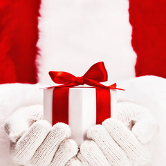 Santa with gift