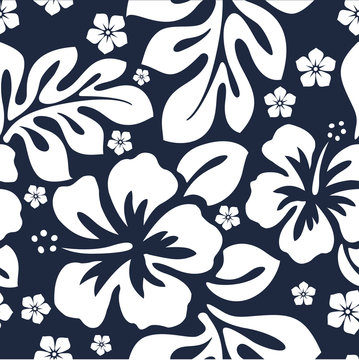 Hibiscus Seamless Pattern