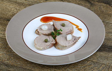 Baked pork fillet