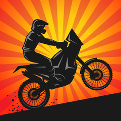Fototapeta na wymiar Motocross abstract background
