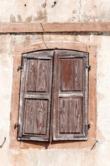 old wooden shutters