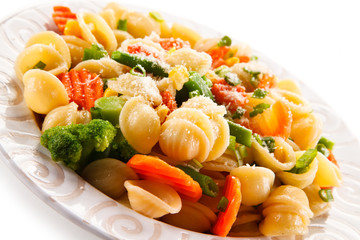 Orecchiette pasta and vegetables 