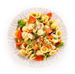 Orecchiette pasta and vegetables 