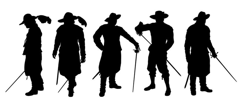 musketeer silhouettes