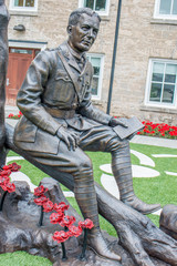 John McCrae's statue Guelph Ontario Canada