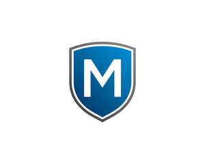 M Letter And Shield Logo Icon 1