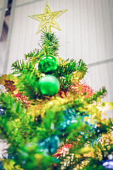 The decoration christmas tree