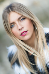 Portrait of blonde girl.