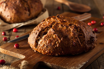Homemade Walnut Cranberry Bread