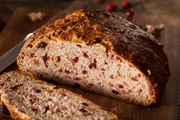 Homemade Walnut Cranberry Bread