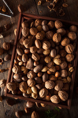 Naklejka premium Assorted Mixed Organic Nuts
