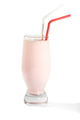 Pink milk shake