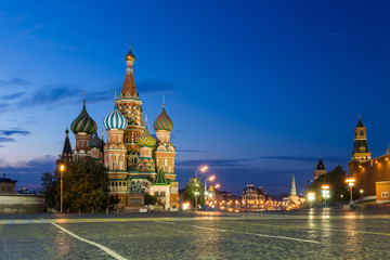 Obraz premium Moscow,Russia,Red square,view of St. Basil's Cathedral