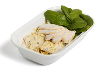 Ham, cheese and spinach