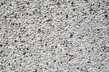 Mosaic from small pebble closeup