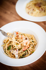 Spaghetti seafood