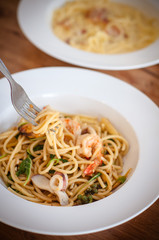 Spaghetti seafood