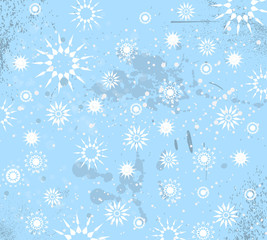 Christmas Vintage Background with drops, snowflakes