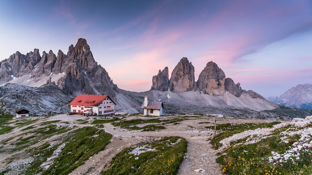 alba sulle tre cime di lavaredo