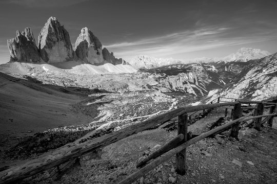 Fototapeta Panorama in bianco e nero