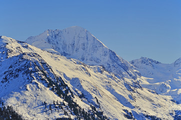 Fototapeta na wymiar Königsspitze im Winter, Südtirol