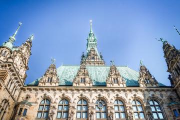 Naklejka premium Hamburger Rathaus