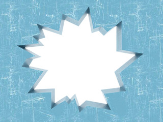 Fototapeta premium Broken Ice with uneven fracture