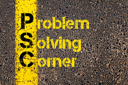 Accounting Business Acronym PSC Problem Solving Corner
