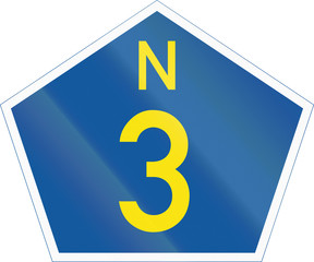 Obraz premium South Africa National Route sign - N3