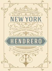 Retro card. Vector file