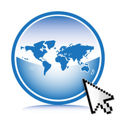 world map icon