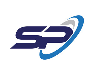 SP Swoosh Letter Logo