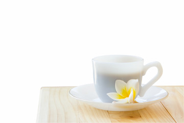 Coffee or tea isolate on white background.


