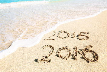Celebrating 2016 on a tropical beach