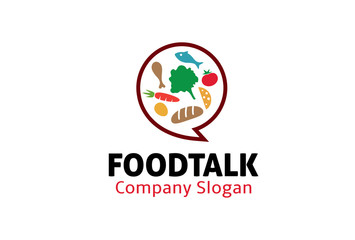 Food Talk Design Illustration