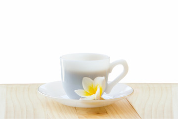 Coffee or tea isolate on white background.

