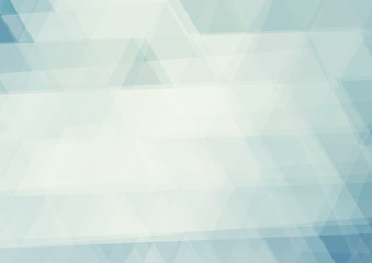 Fototapeta premium Abstract pale blue background textured by triangles