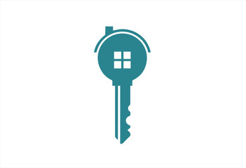 Real estate key vector logo