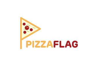 Pizza Flag Logo