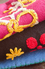 handmade embroidery composition