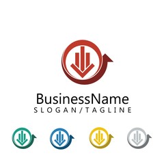 finance vector logo icon