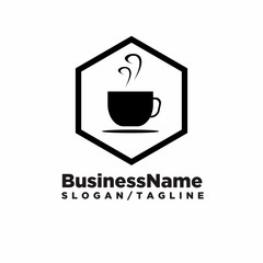 Coffee Cafe logo icon vector