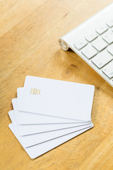 Blank Credit Card With Electronic Chip